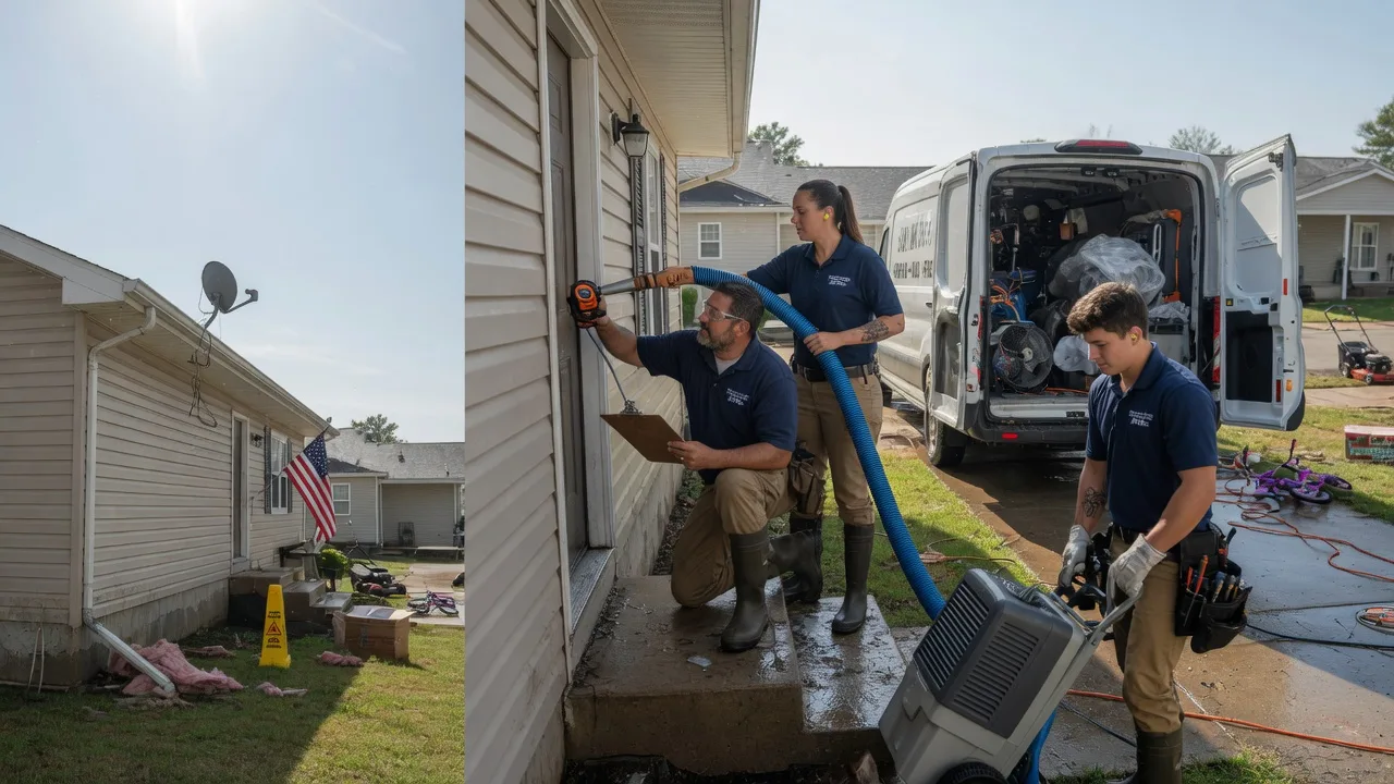 Ceiling Water Damage Restoration in Kinsman, IL near me
